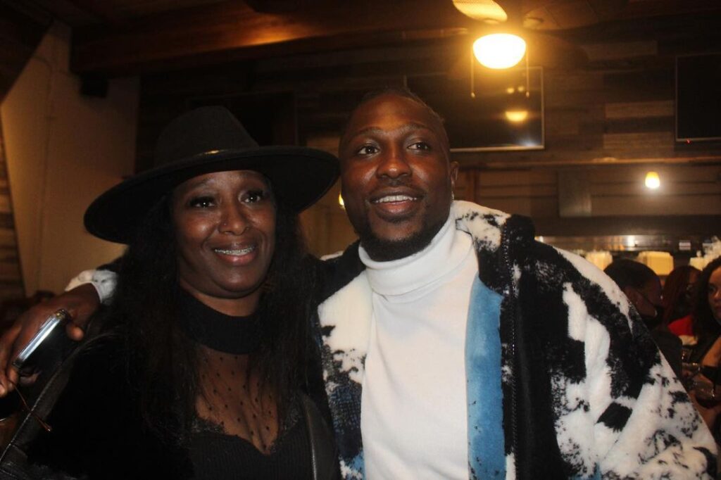 Cherry With His Mother, Yvette Martin