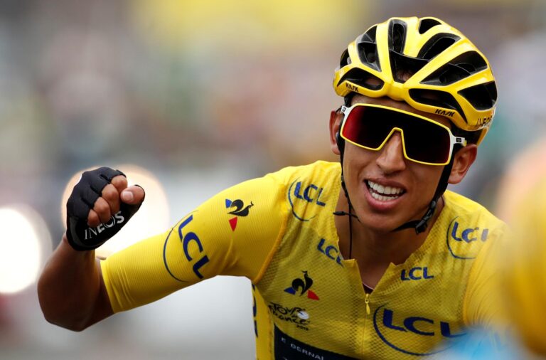 Egan Bernal after winning Tour De France (Source: Taylor Daily Press)