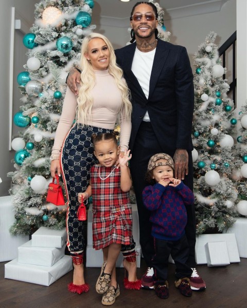 Alaina with her husband and her kids
