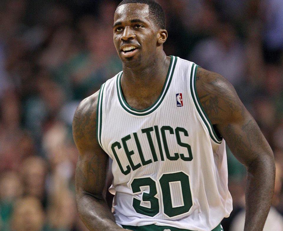 Brandon Bass with the Celtics