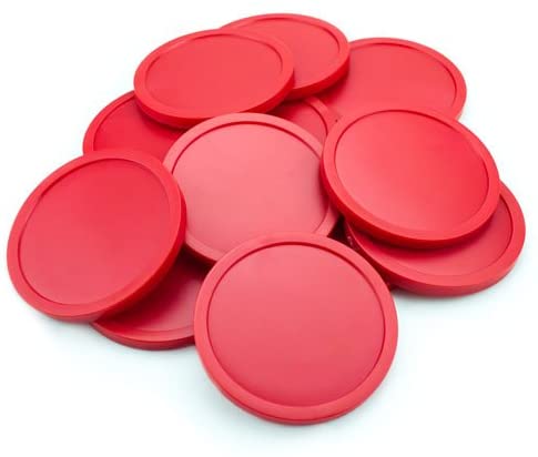 Brybelly Air Hockey Pucks - 2.5 Inch Professional Replacement Pucks, 2-Pack