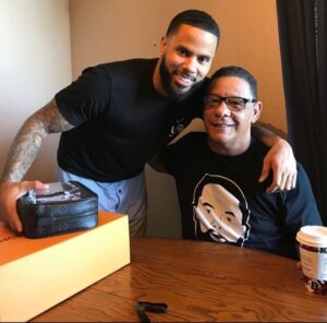 D. J. Augustin with his father (Source: Instagram)