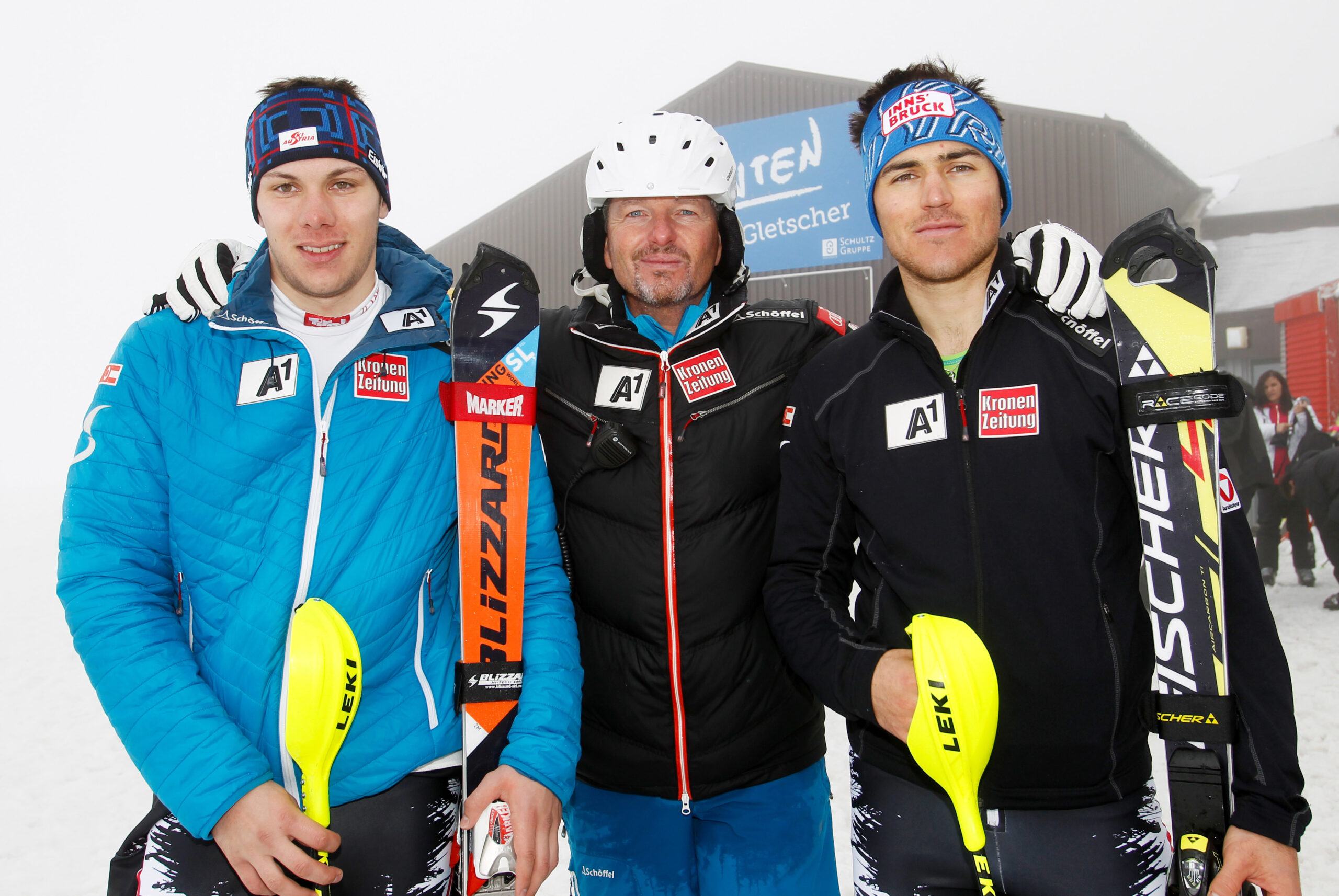Michael Matt with his brothers (Source: Ski Racing Media)