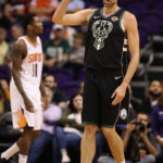 Gasol with the last played NBA team, Milwaukee Bucks