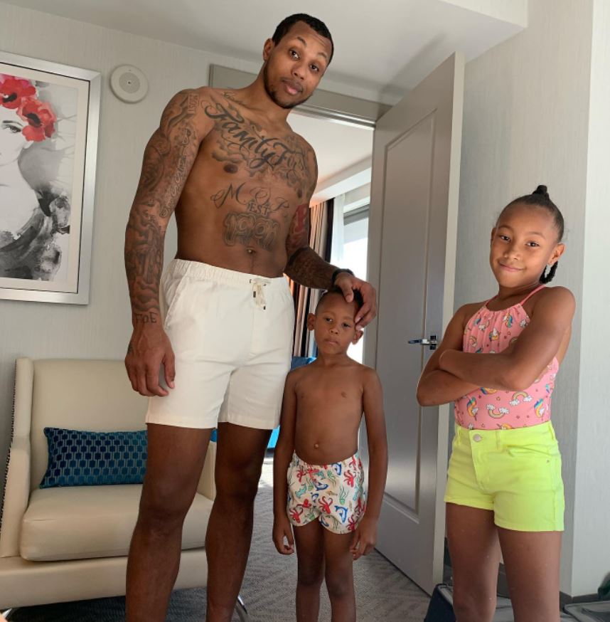 Greg Smith with his children