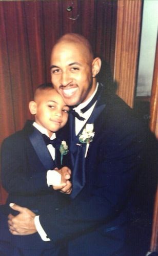 Kelly Oubre Jr. in his childhood with his father