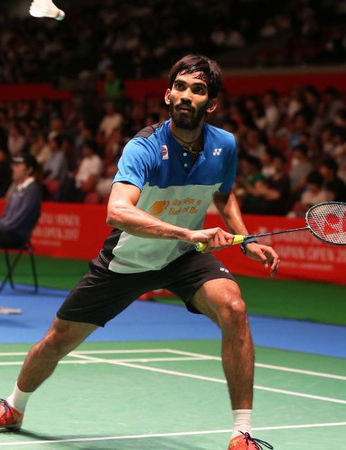 Kidambi Playing Badminton