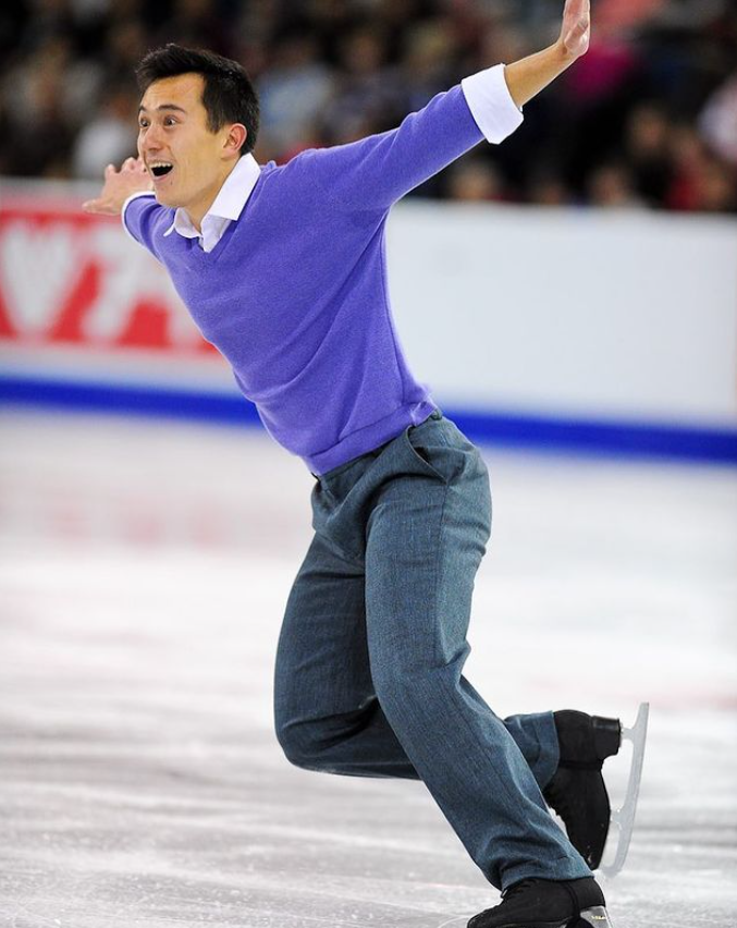 Patrick Chan in the skating arena 