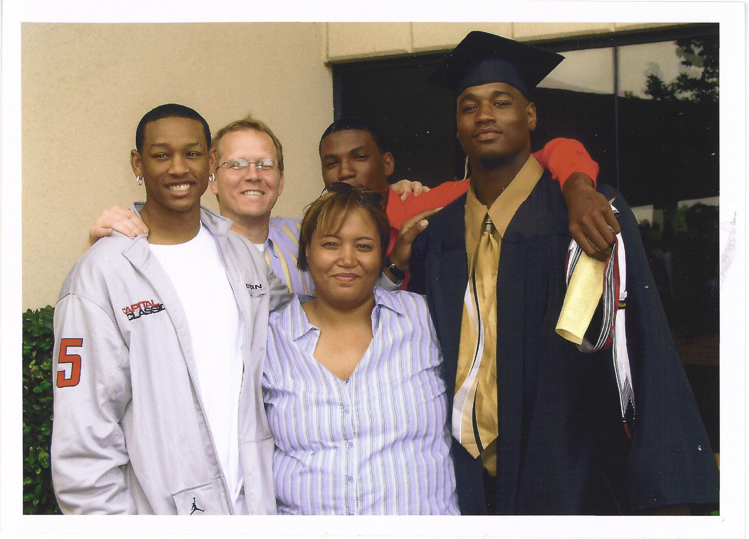Darnell Jackson during graduation