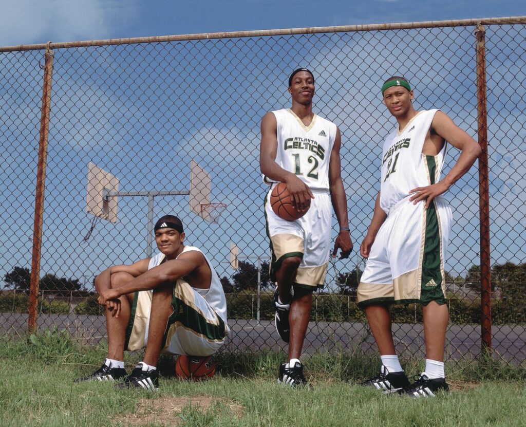 Randolph Morris (right) with Smith and Dwight Howard in his teens (Source: Twitter)