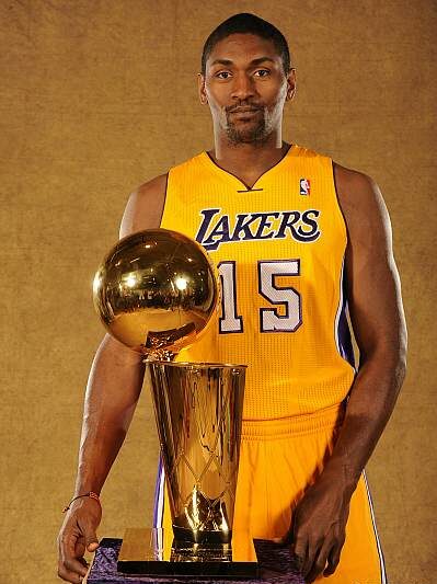 The NBA champion, Metta World Peace (Source: yahoosports.com)