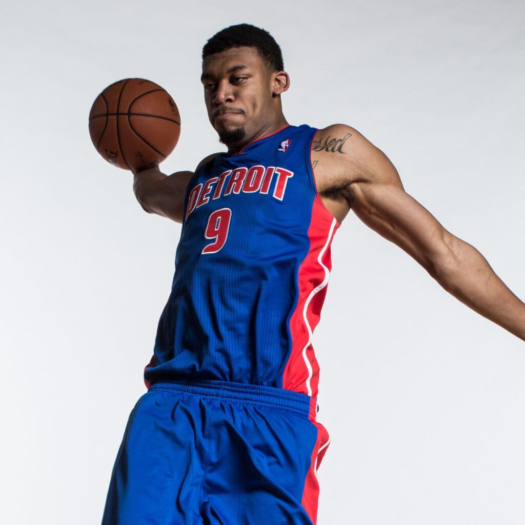Tony Mitchell with the Detroit Pistons (Source: Detroit Bad Boys)