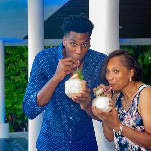 Whiteside with his mother (Source: Facebook)