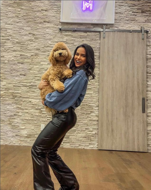 Christine Vargas With Her Pet