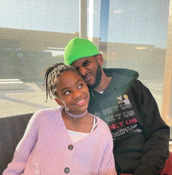 Camryn Alexis Paul with her father Chris Paul (Source: Instagram)