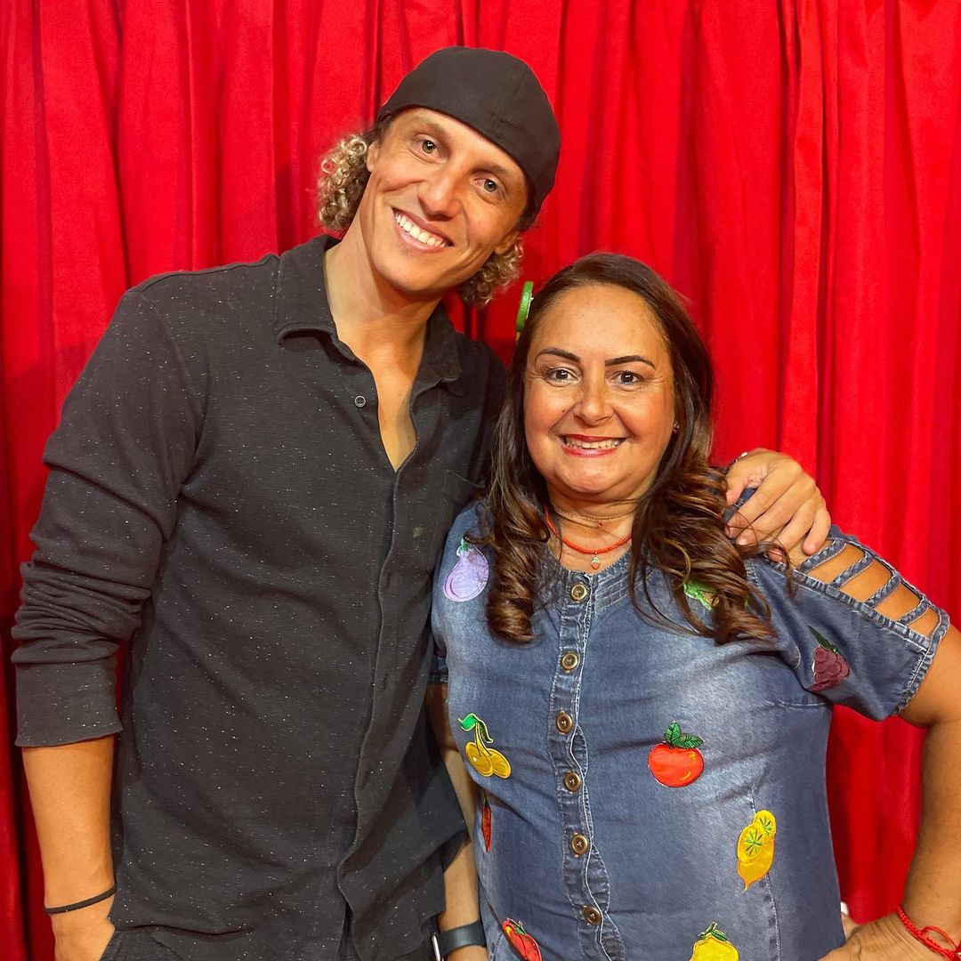 David Luiz With Regina Celia Marinho(Mother) (Source: Instagram)