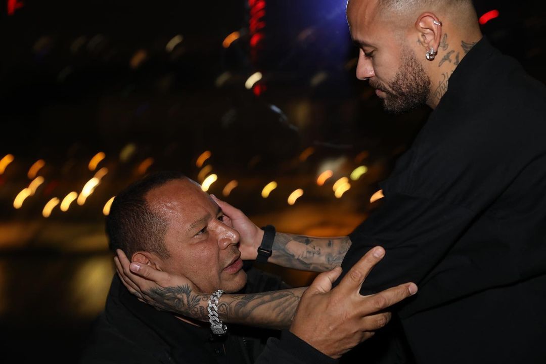 Neymar With His Dad 