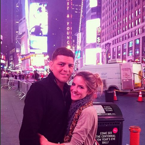 Diaz With His Ex- Girlfriend Heather Nikole