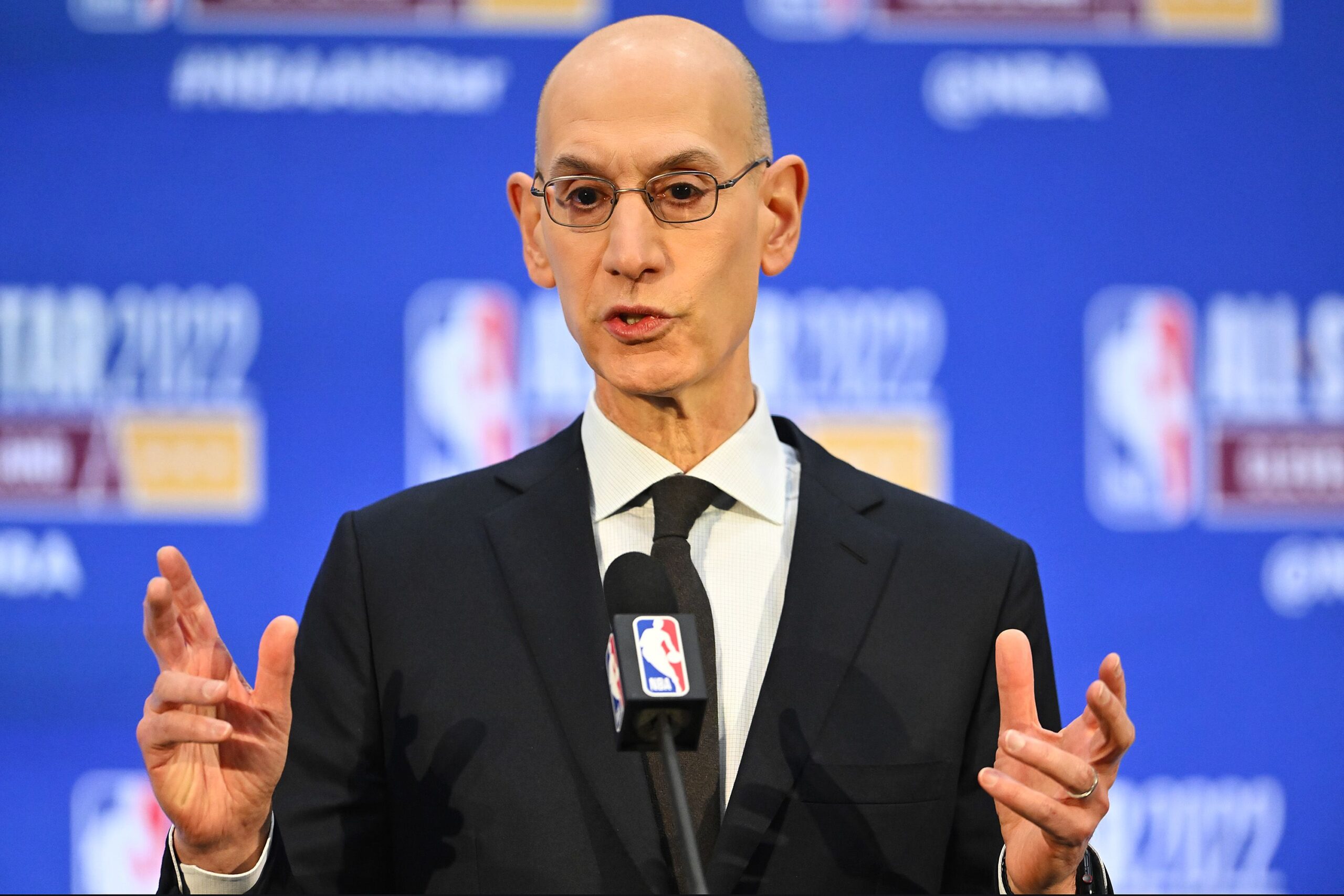 Adam Silver Attending An Event