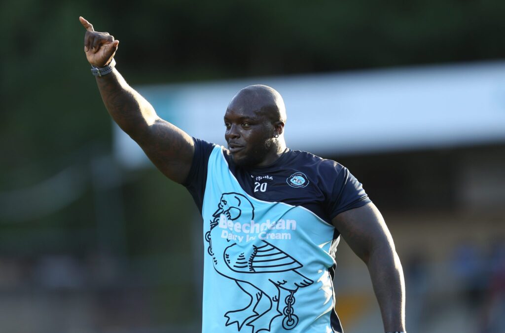 Akinfenwa Celebration During Soccer Game