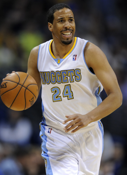 Andre Miller playing for Denver Nuggets