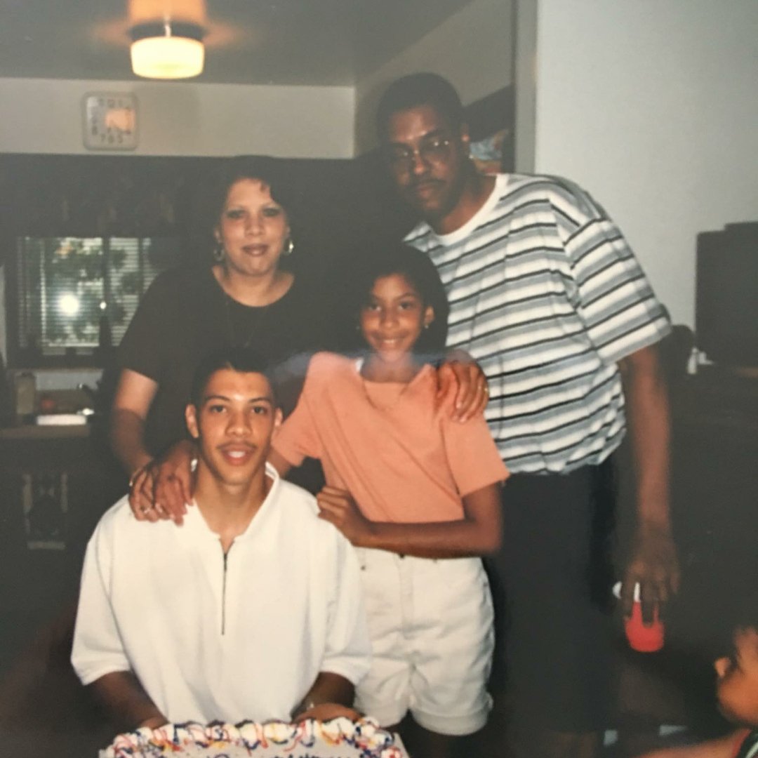 Anthony parker with his family 
