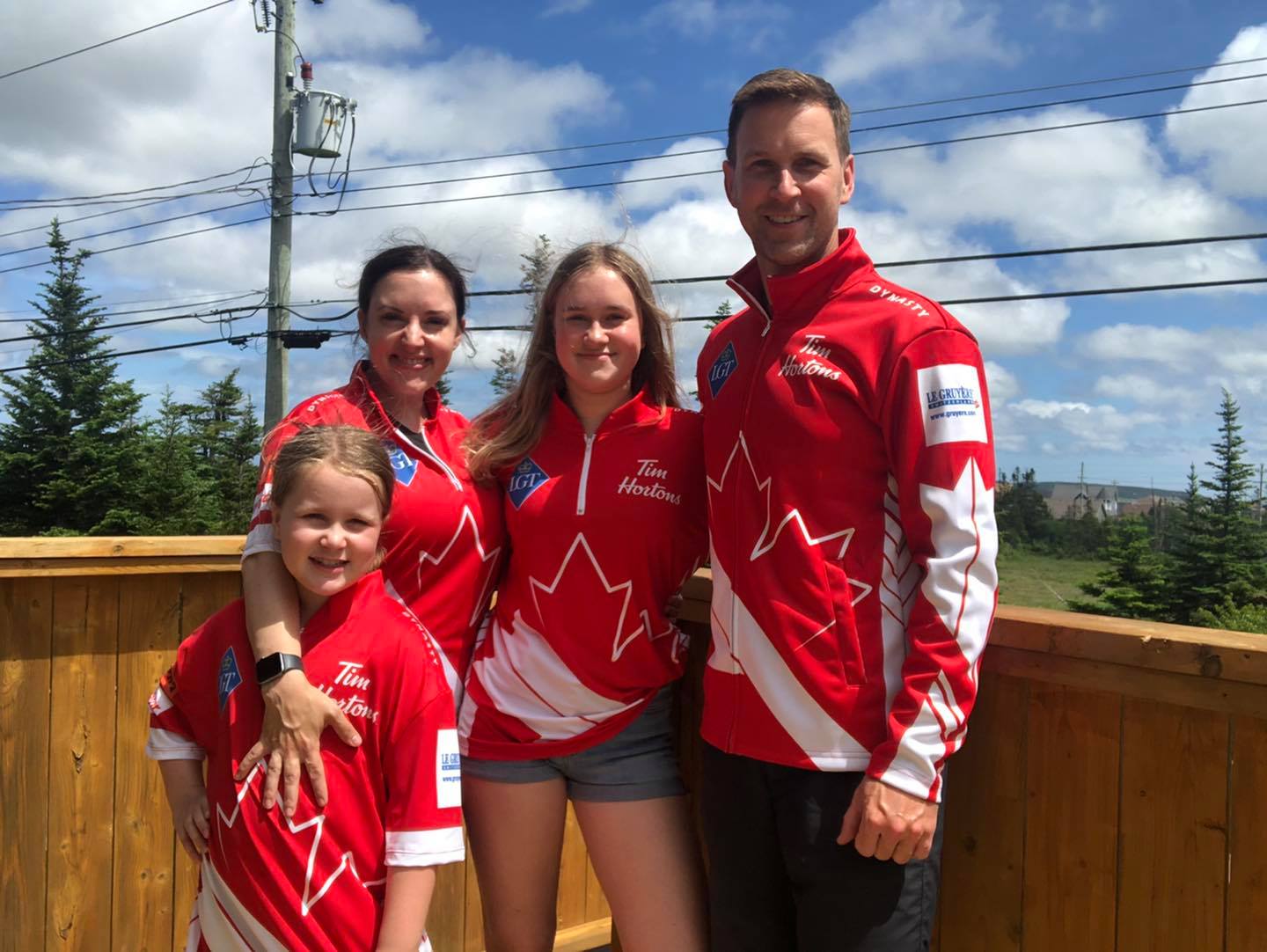 Brad Gushue With Family 