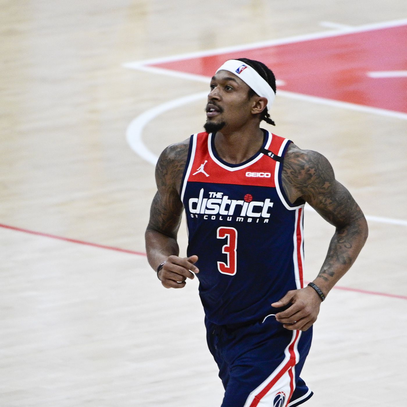 Bradley Beal During The Basketball Match