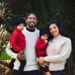 Bradley Beal with his wife & Kids