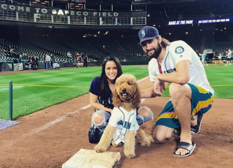 Christine Vargas With Her Boyfriend, Robin Lopez With Their Dog