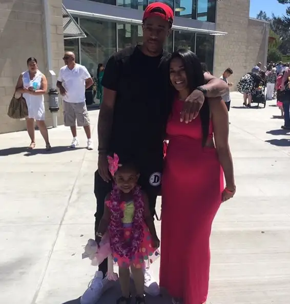 DeMar And Kiara With Their Daughter