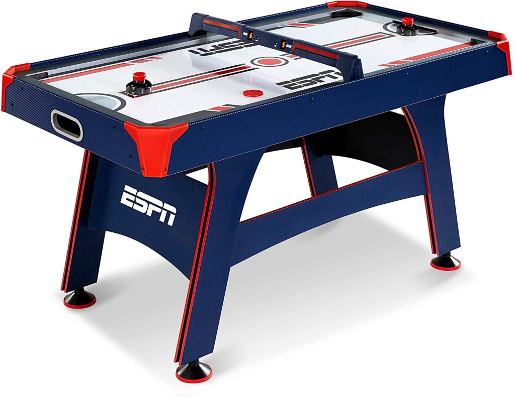 ESPN 5 Ft. Air Hockey Table with Overhead Electronic Scorer