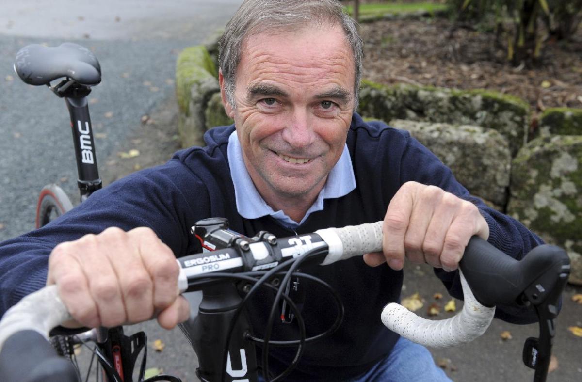 Hinault With His Cycle