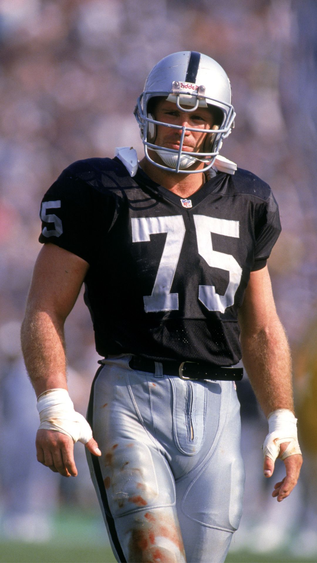 Howie Long, During His Playing Years For Oakland Raiders. (Source: Instagram)