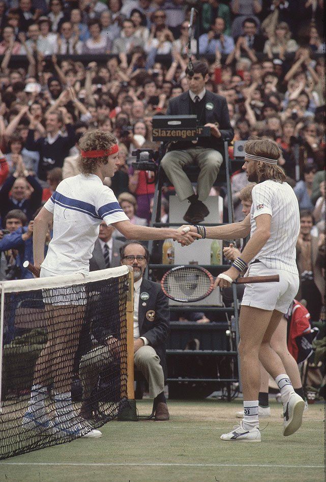 John McEnroe and Bjorn Borg 1981
