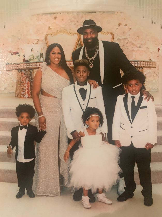 Kendrick Perkins with his family