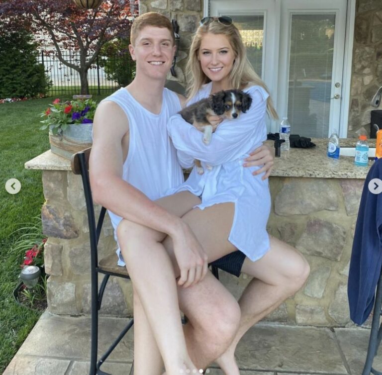 Kevin Huerter with his girlfriend, Elsa Shafer (Source: aussiecelebs.com)