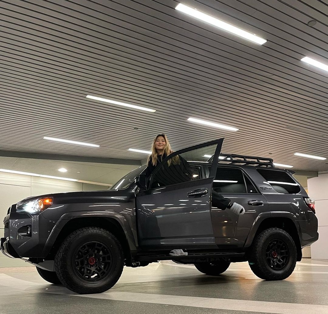 Kim with her 4Runner