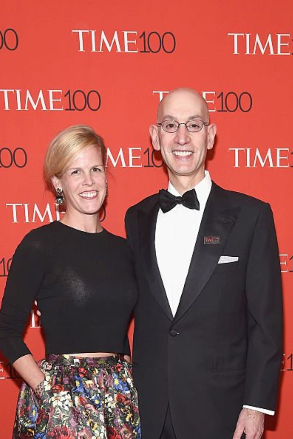 Maggie Grise Silver and Adam Silver at the Lincoln Center, April 21, 2015