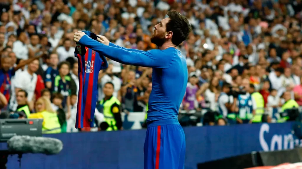 Messi shirt celebration, 2017