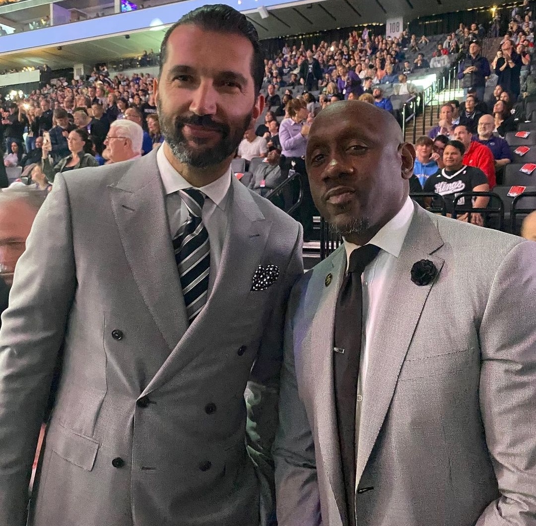 Peja with Bobby Jackson