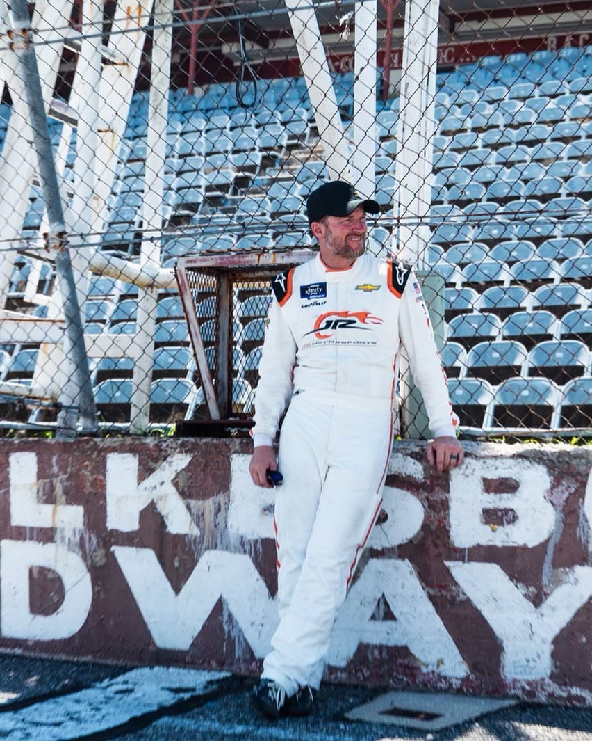 Ralph Dale Earnhardt Jr. Standing Casually At The Stadium