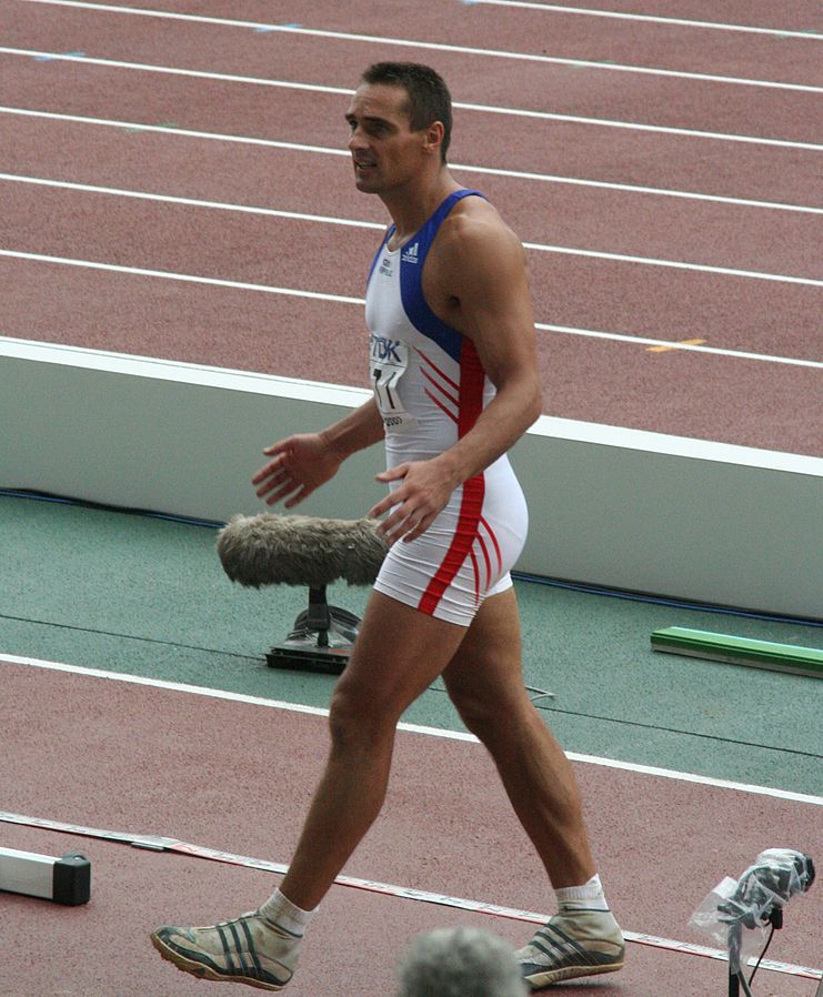 World Athletics Championships 2007 in Osaka - World record holder Roman Sebrle during the long jump (Source: Wikimedia)