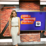 Jamie Erdahl On The Set Of Good Morning Football