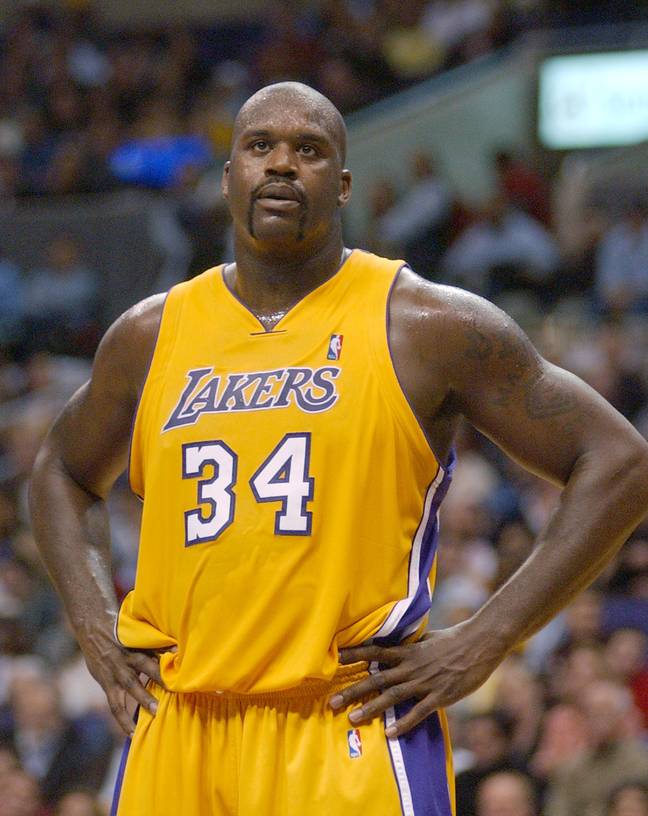 Shaquille O'Neal with the LA Lakers 