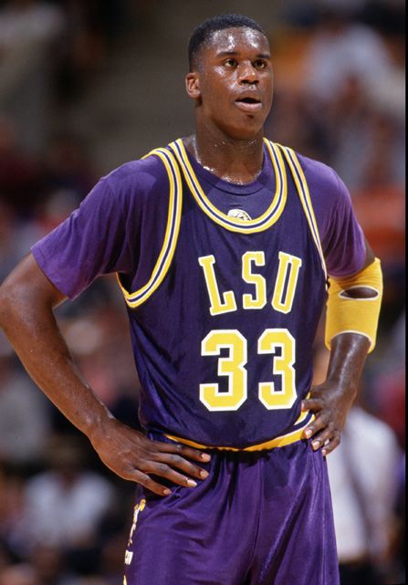 Shaquille O'Neal with the LSU Tigers (Source: Pinterest)