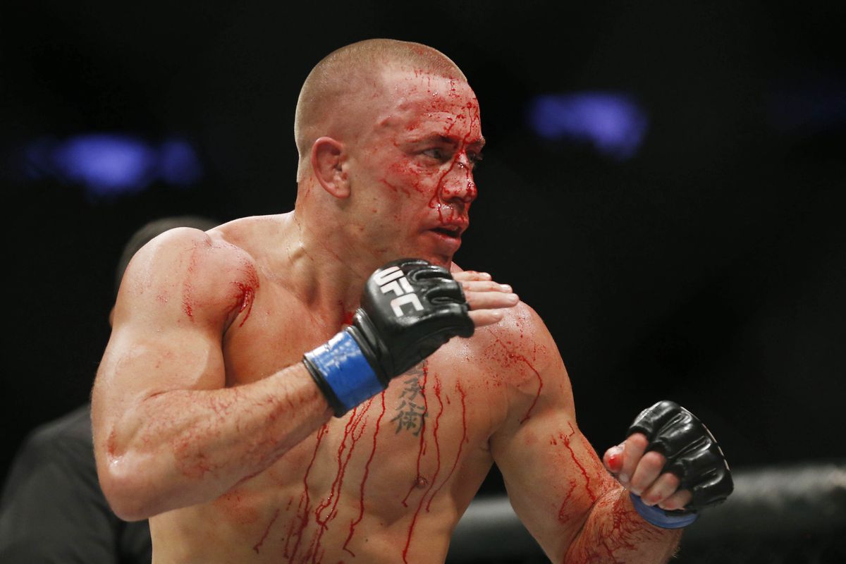St-Pierre During A Fight