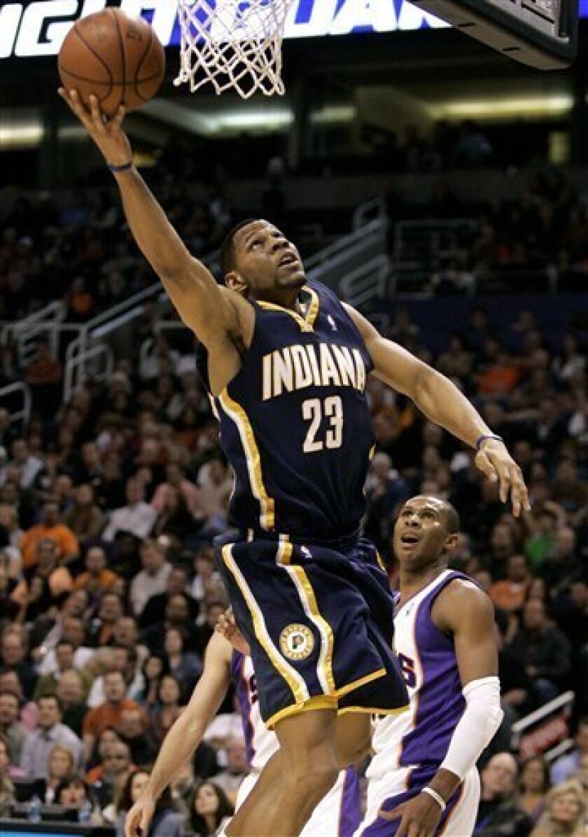 Stephen Graham with the Indiana Pacers (Source: The San Diego Union - Tribune)