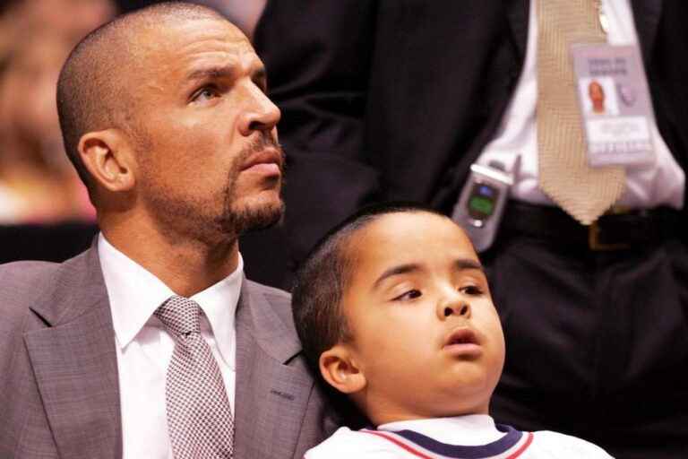 Trey Jason Kidd with Jason Kidd (Source: Basketball Society)