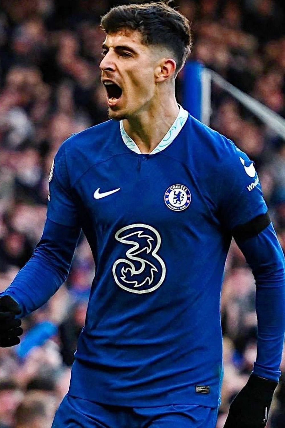 Kai Celebrating After Scoring Goal From Chelsea